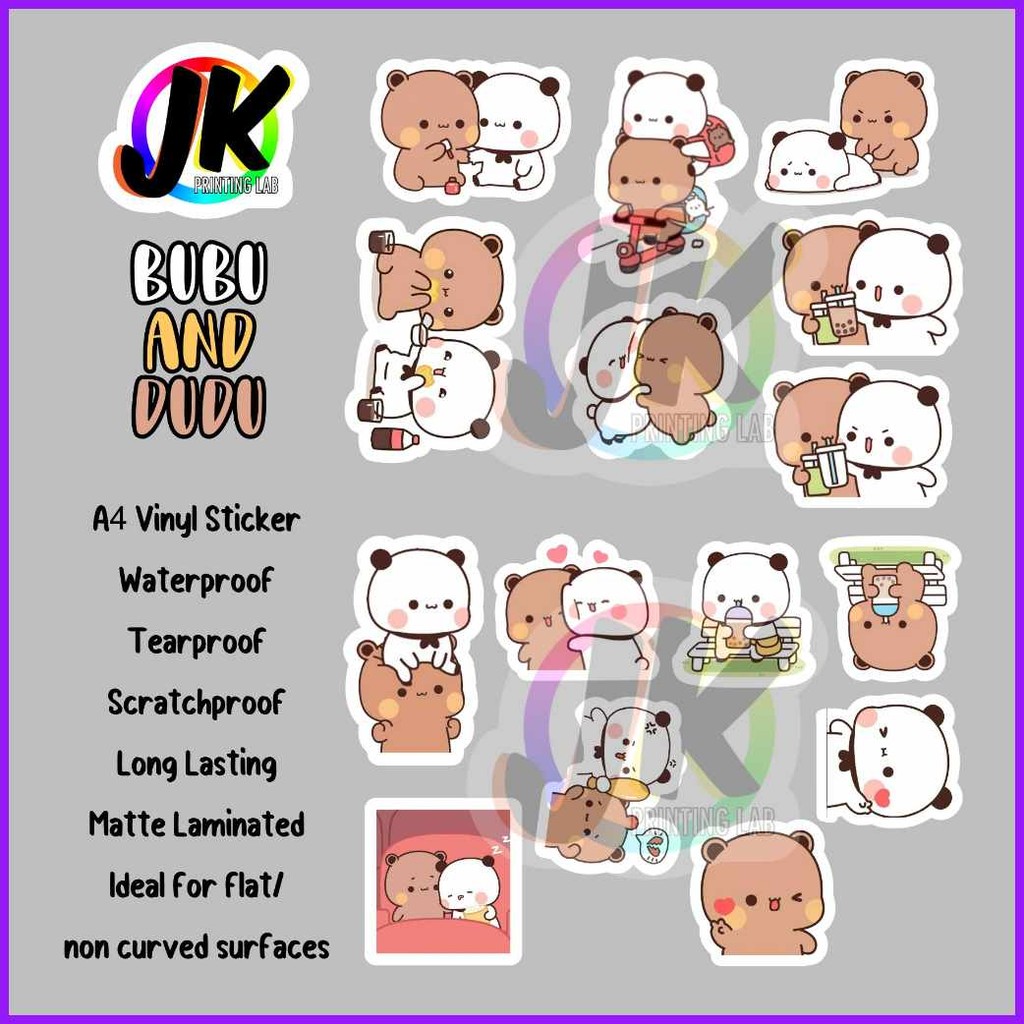 Bubu/yS=DuduLc_Vinyl~O?Sticker*p?Set*x?[15pcs] | Shopee Philippines