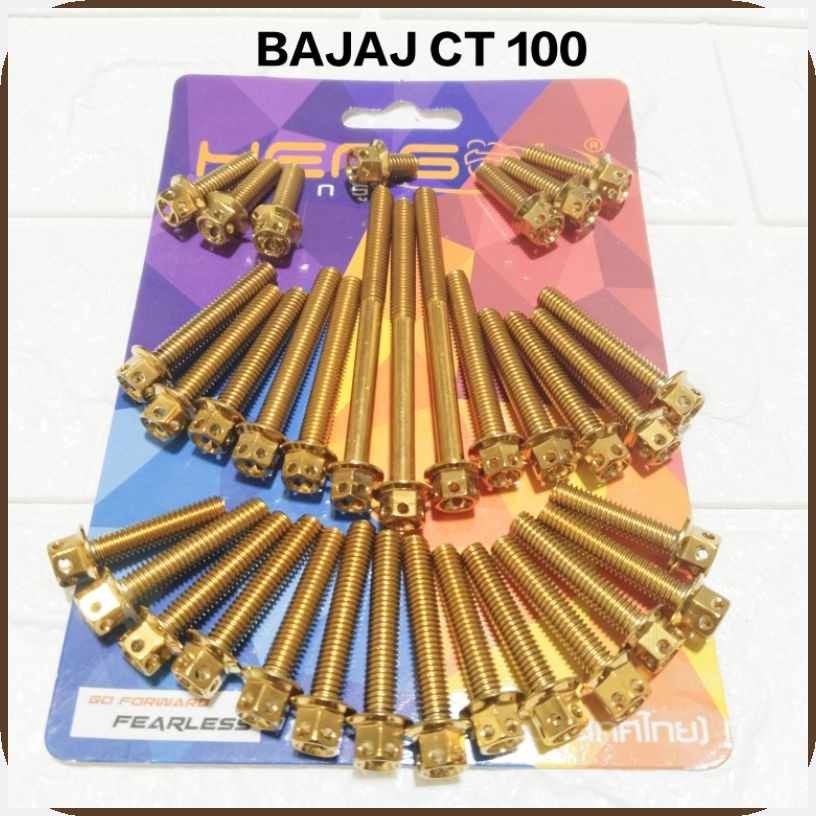 HENG&N!BAJAJ{fT_CT~wx?100*Tw@CRANKCASE+ql@BOLTS(34PCS) | Shopee Philippines