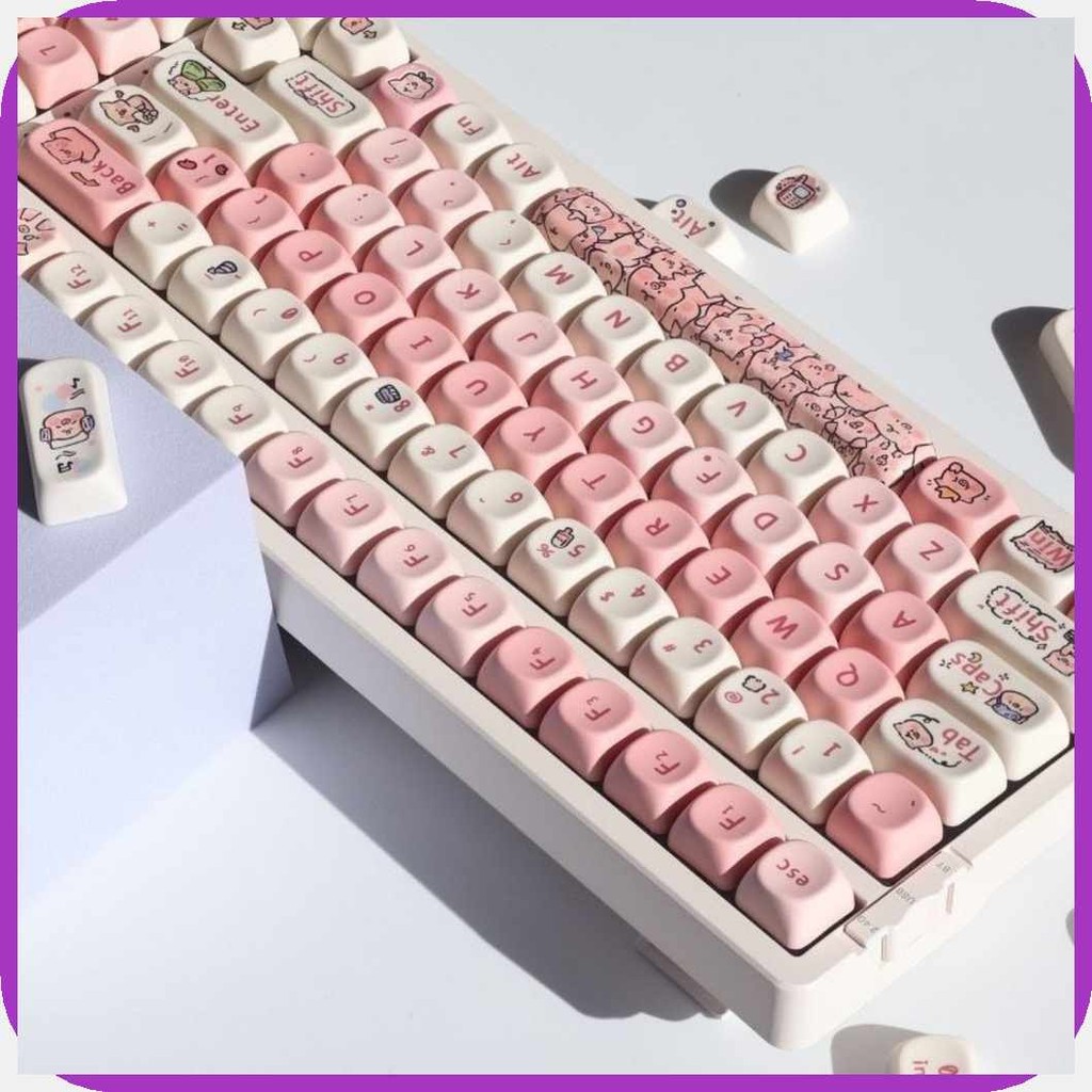 【PH|u#STOCK】Pink%xe=Mechanical.wX#Keyboard]DR#Key]r#CapUFragrant]c#Pig ...