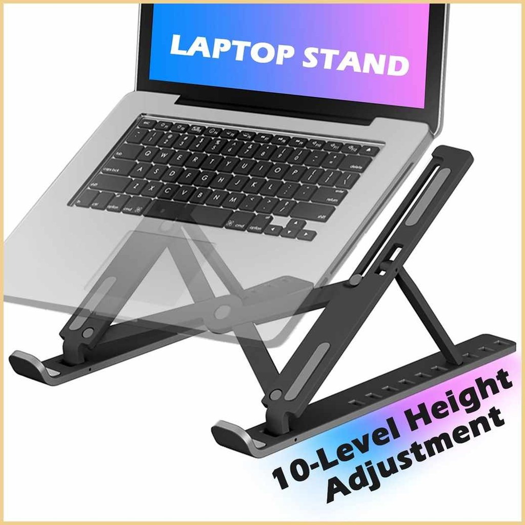 Folding~a|Laptop+R!pi,j+u+o+d+m+Stand Tablet Rack Adjustable Laptop ...