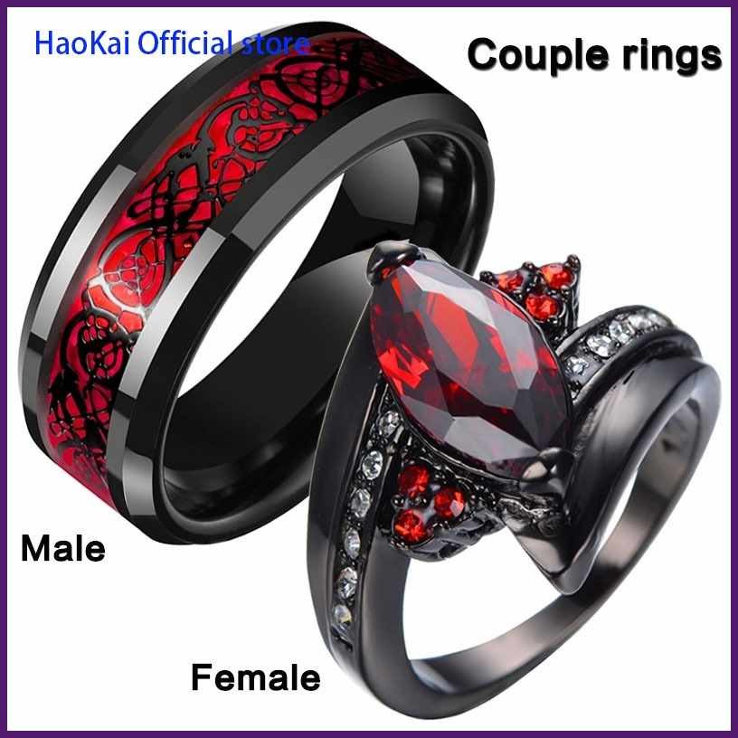 Couple[jc!Fashion]T&Simple!uJ[Wedding,tk[Ring,yv[Women's,HV[Personality ...