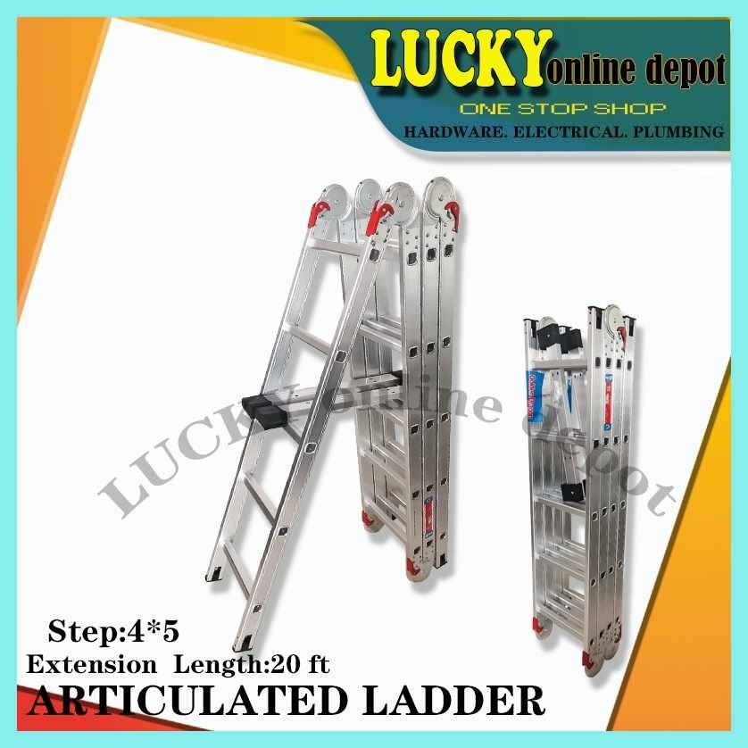 GOLDEN/FA`l]DRAGON}x>ALUMINUM)j>ARTICULATED)j>LADDER*d?20*D?STEP*K?(4X5 ...