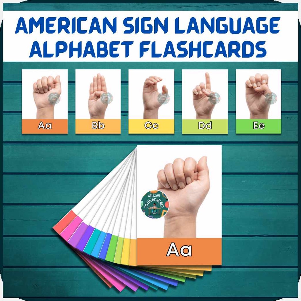 LAMINATED~Fv>(ASL)%L~AMERICAN*Ba?SIGN*oE?LANGUAGE*qx?ALPHABET*gQ ...