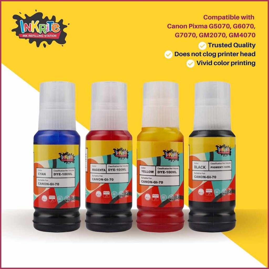 Inkrite!jd|Ink~t/for^Oz$Canon^xr$GI70^OM$GI-70_IG%GI_Sv%70_A%Compatible ...