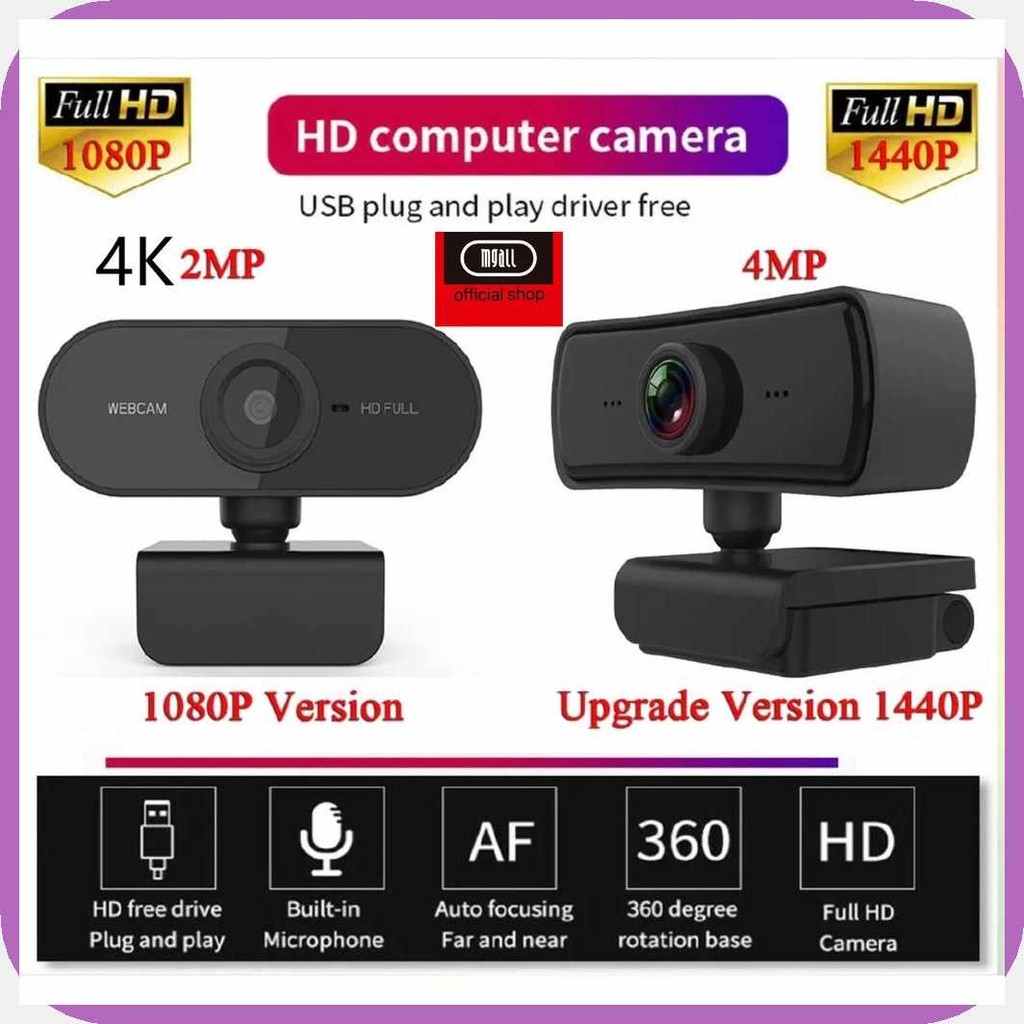 MGALL@V>d`High,b!quality[xWebcamL4K/1080PgHDjVideobCall For PC Laptop ...