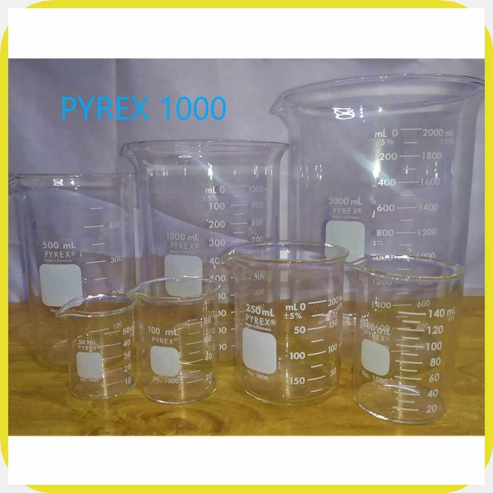 PYREX$KI~Beaker[R$Glass,}Q>Small)t>Sizes)e?(10mL*Ei?to*UX?500mL ...