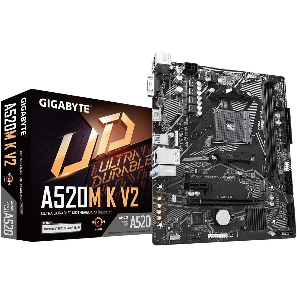 Gigabyte A520M DS3H V2 | Socket AM4 | AMD A520 | 4xDDR4 | Micro ATX