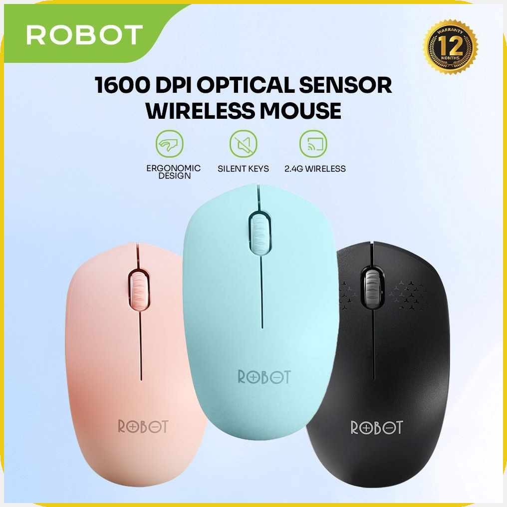 ROBOT(iq*M210>CE[Mouse`w;Wireless&Mouse&Gaming&Mouse&2.4GHz&USB Optical ...