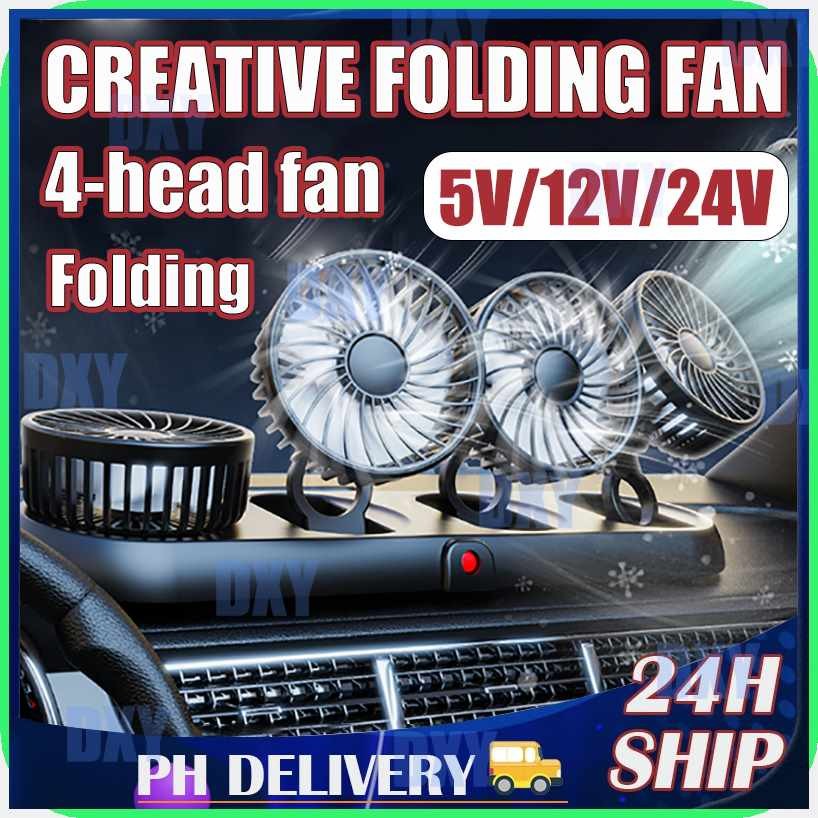 USB;d(Car'Z*Fan;F&4`j&Heads`iP&Folding_Wo%Car_Sj%Fan_cI%360 Degree ...