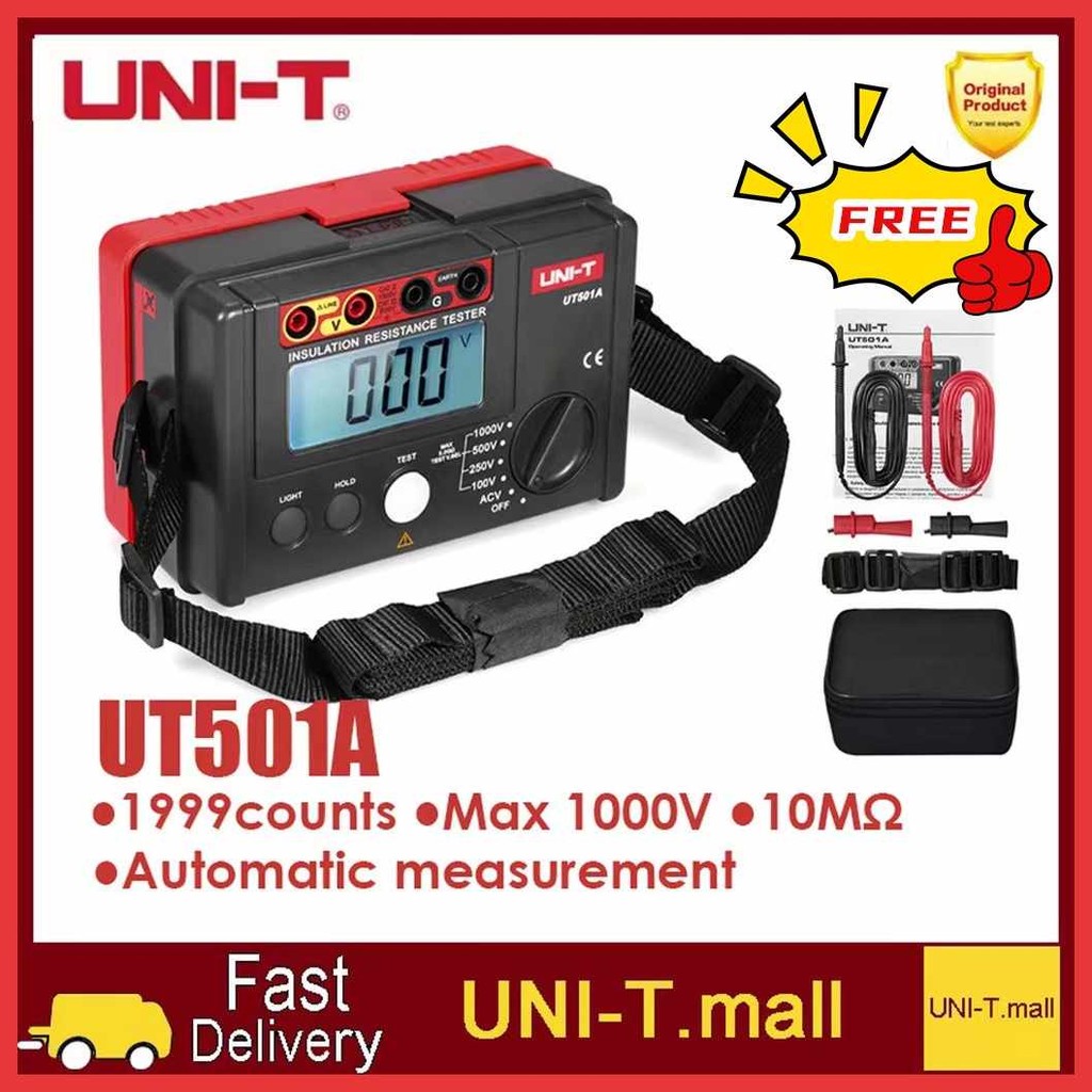 UNI-T*S|O}UT501A}Y)Insulation}N)Resistance}R)Tester}WA)Meter}sO ...