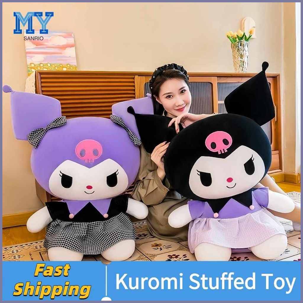 Kuromi=MR?StuffedOw&Y`Big;Y`55CM;O`Sanrio;s`Melody;s`Plush;m`Doll Toy