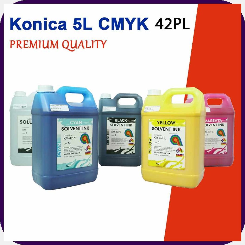 Konica-F{solvent%Ti-ink|ud=42PL(vF=gallon(Mb=size(uj=5(oK=liters'Z