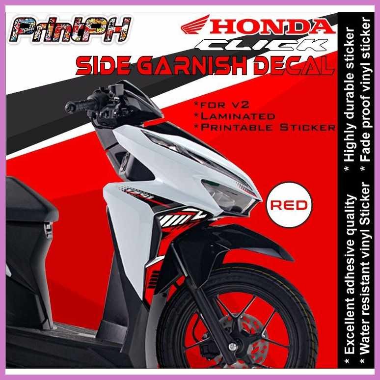 Side:e Decals^A/Sticker$p/for$mm/Honda#jf/Click$DB/V2$Cd/( Printed and ...