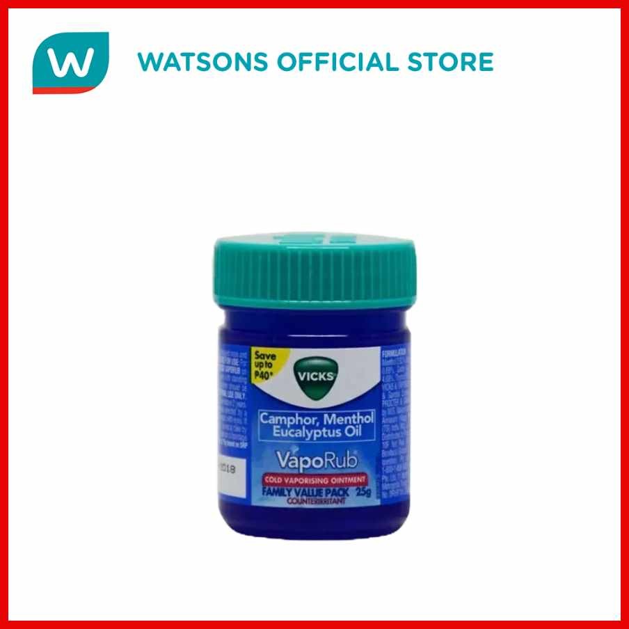 VICKS*NVaporub%PD25g(A|with=u|Ready=S|Display=ii|Box | Shopee Philippines