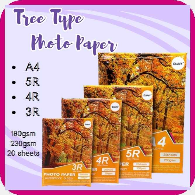 QUAFF|aS)TreeNMTypekGlossyoPhotom#Paper]X#3R]a#4R 5R A4 Inkjet Photo ...