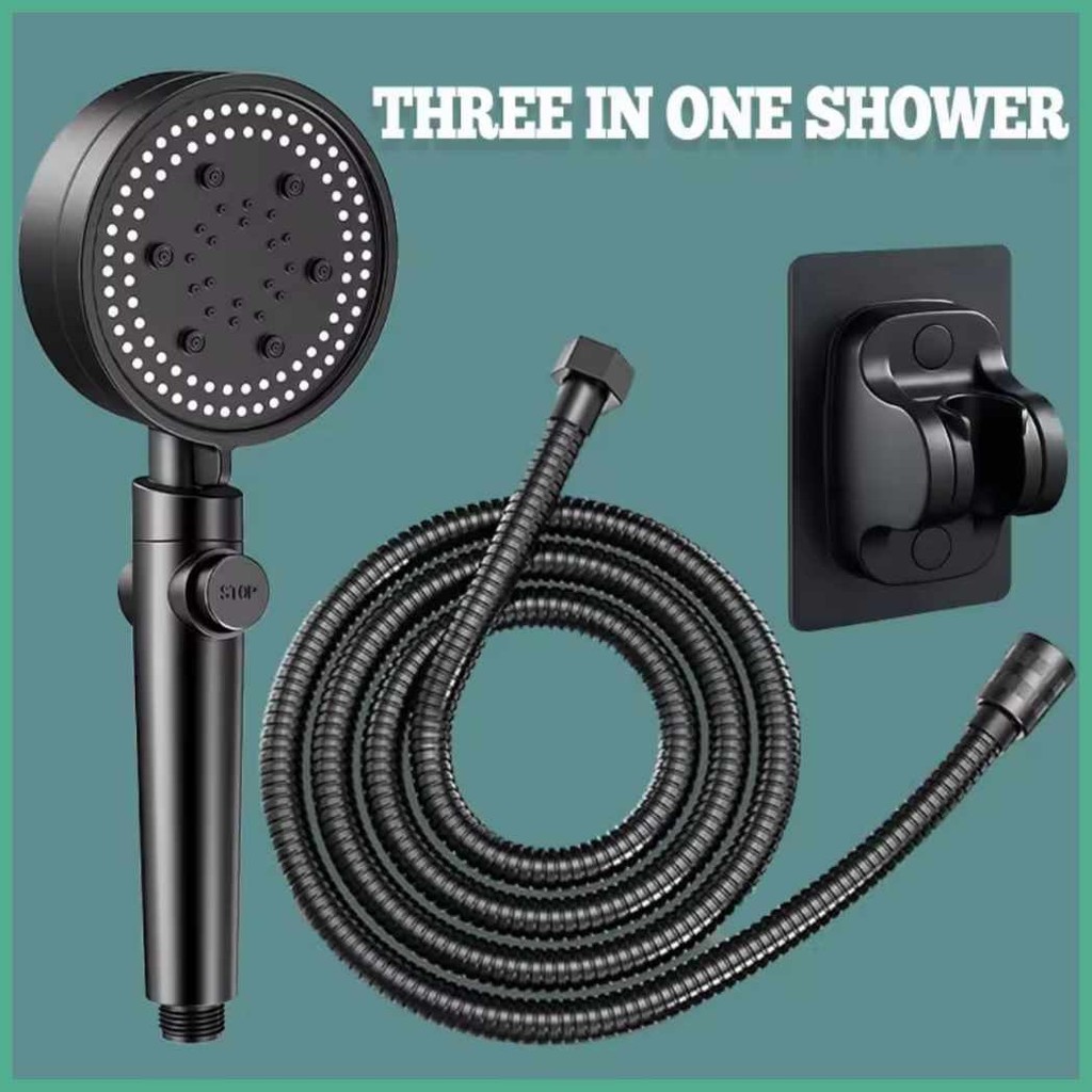 5-Pressure'lAdjustable|By`High-Pressure+Nk@fH@Shower+DN@Head+Wc@Set+Ss ...