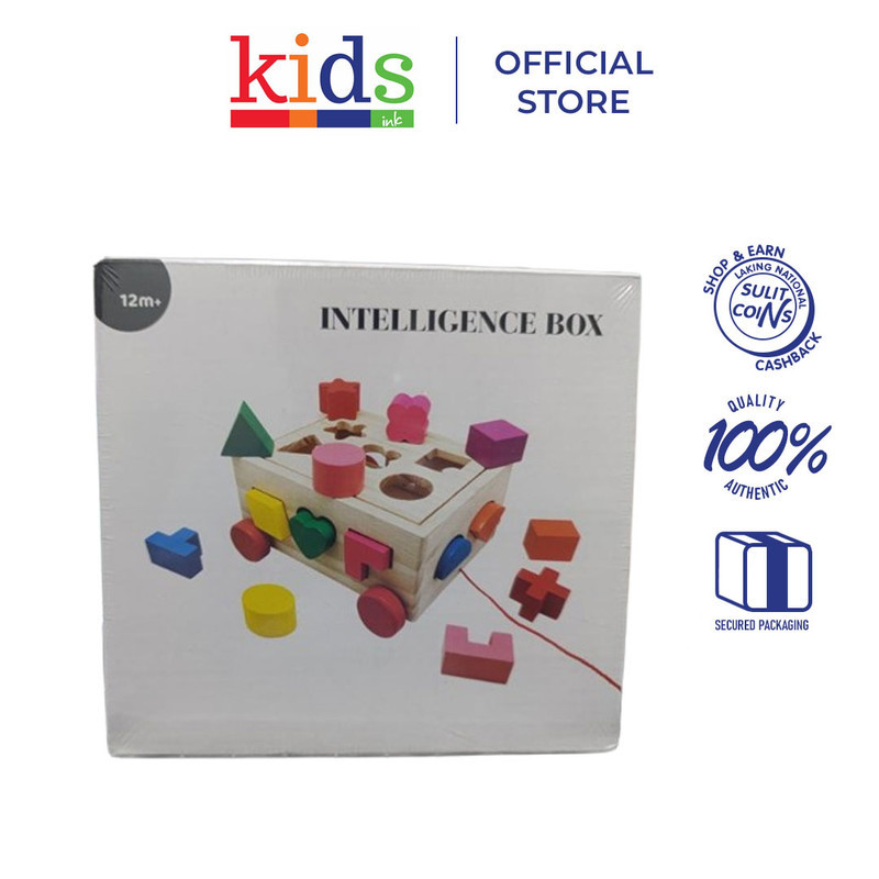 WOODEN MULTIFUNCTIONAL INTELLIGENCE BOX - Kids Ink | Shopee Philippines