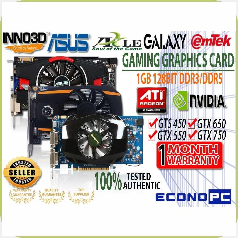 GRAPHICS|mR!CARD/j$1GB$o/128BIT$P/DDR3/DDR5$K/GT440/GTX550/GTX650/R7$P ...