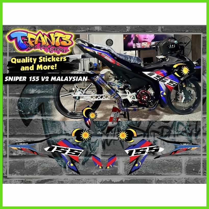 Yamaha[D[Sniper]o&155+aq@H@V3+ye@Malaysian+Im@Flag+Uq@Sticker+aj@Decals ...