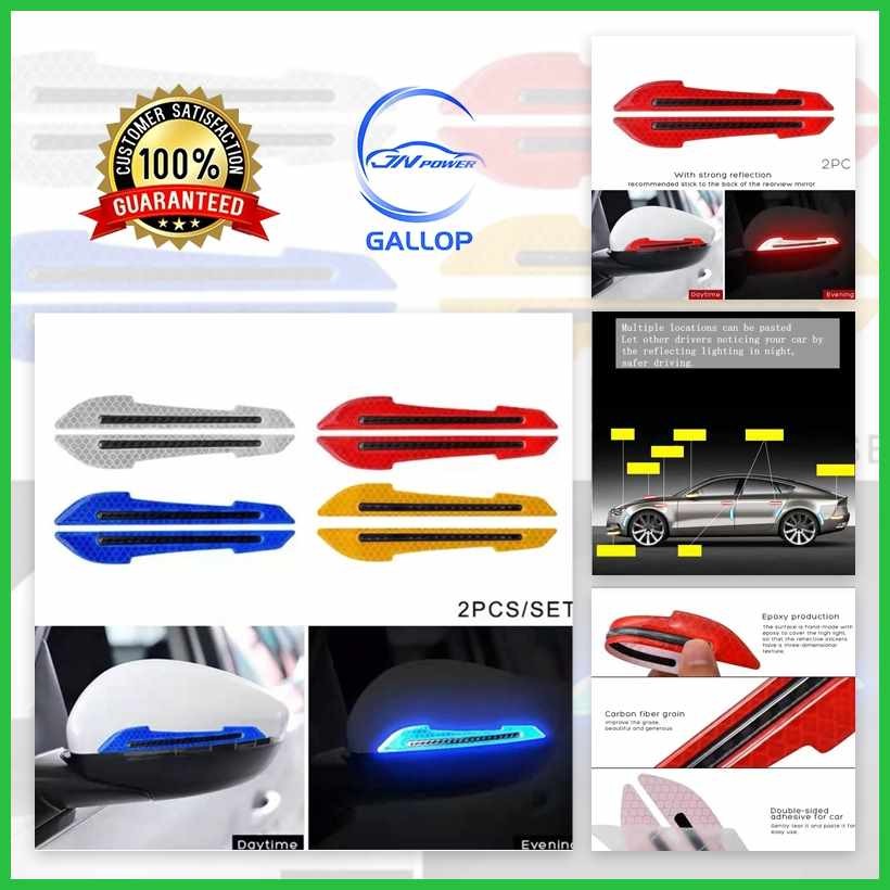 2Pcs^J_Car%n'Reflective-oStickerjRearviewOMirrorcCLuminous]qi#Stickers ...