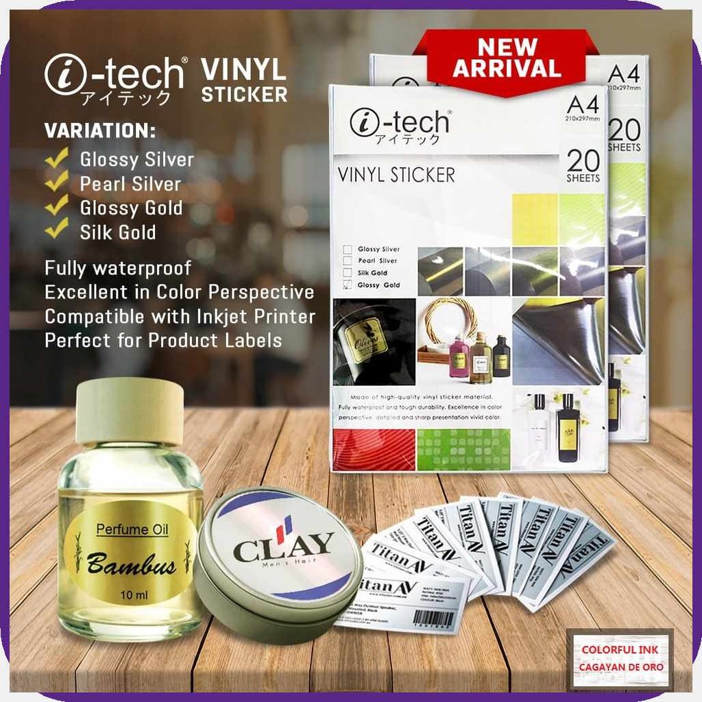 Itech{KWaterproof}z`Printable+qa@RV@Vinyl+c@Sticker+t@20+C@Sheets/Pack ...