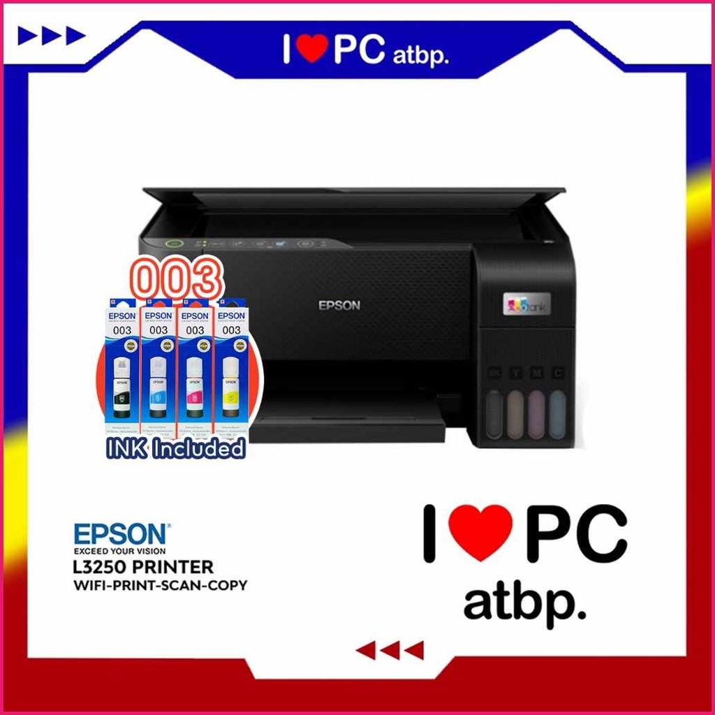 Epson]u&V@L3250+i@E@Printer+ME@(Wifi-Print-Scan-Copy,Ink+bM@Tank,003+Ct ...