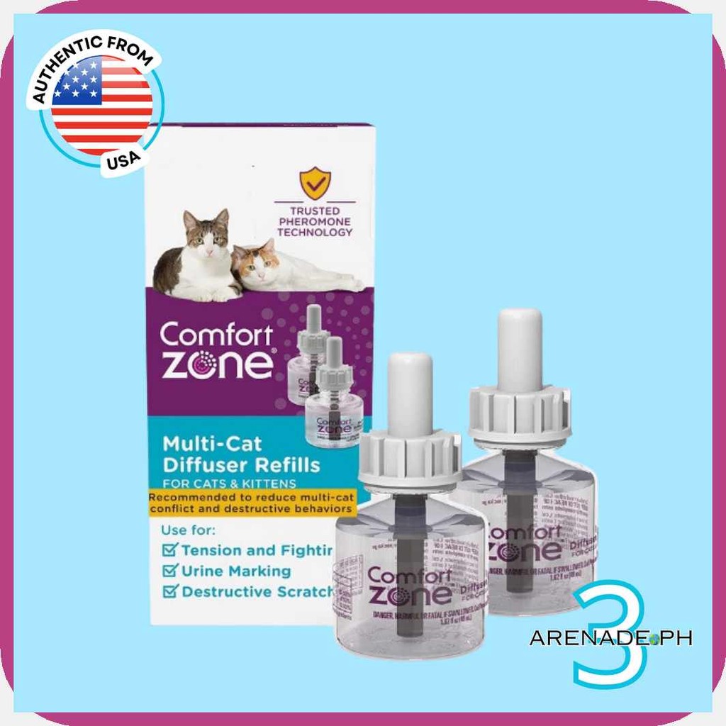 Comfort[P'Zone}hw+Multi-Cat&o`Calming;X`Diffuser;q`Refills;b`for;Z`Cats ...