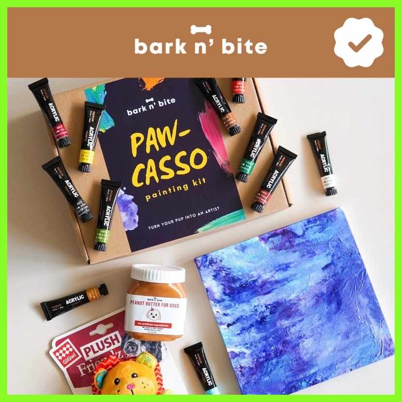 Bark$rP/n’&wJ>bite.y#painting]p#kit]Z#for]B#dogs]t#(Pawcasso]e#Box ...