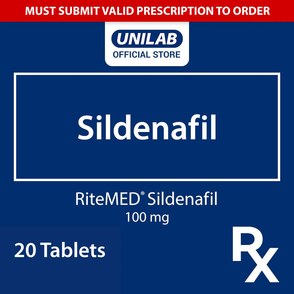 RX: RiteMED Sildenafil 100 mg 20s | Shopee Philippines