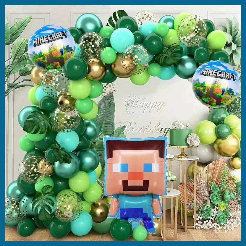 Minecraft%ju$Theme;us&Foil&Balloons&Birthday&Party&Green&Balloon ...
