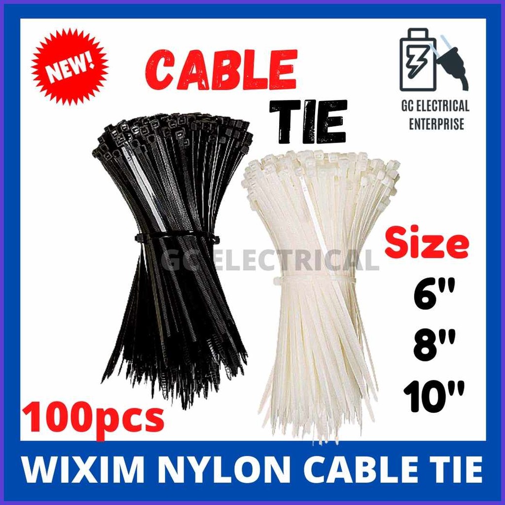 100Pcs*QO@Cable;F/Tie>U)Multi}m)Purpose~M*Nylon~V*Plastic~A*Zip~n*Ties ...