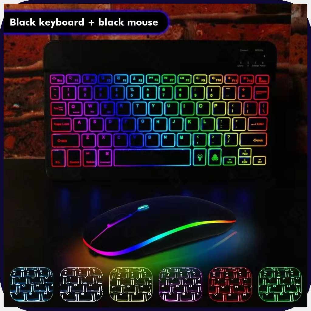 10''}O`C;RECHARGEABLE&Backlight&Wireless&Bluetooth&Keyboard&and&Mouse ...