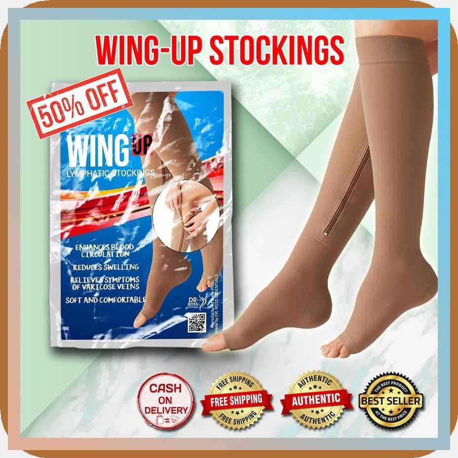 [AXIE%M[PH]>I>Wing>v}Up>O}Compression>k}Stockings>H}with>W}Zip?K~Leg ...