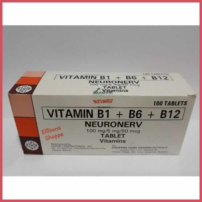 Neuronerv'Gj/Vitamin}R>)K?B*ge?Complex*XE?(*jD?B1,*TT?B6*ZL?& B12 ) 100 ...