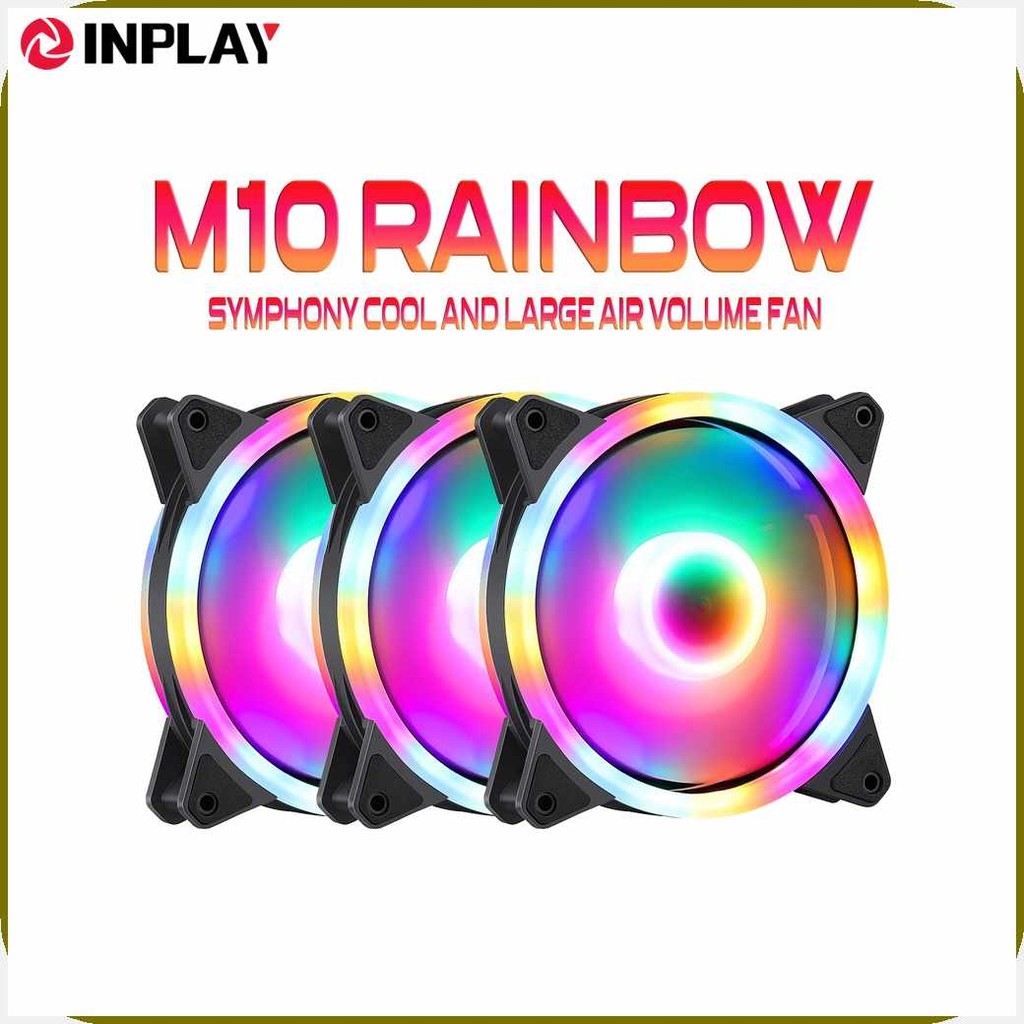 Inplay-nkM10;L,Rainbow!Q,RGB!J,120mm!e,Led!q,Case!U,Fan!Q,Cooling For ...