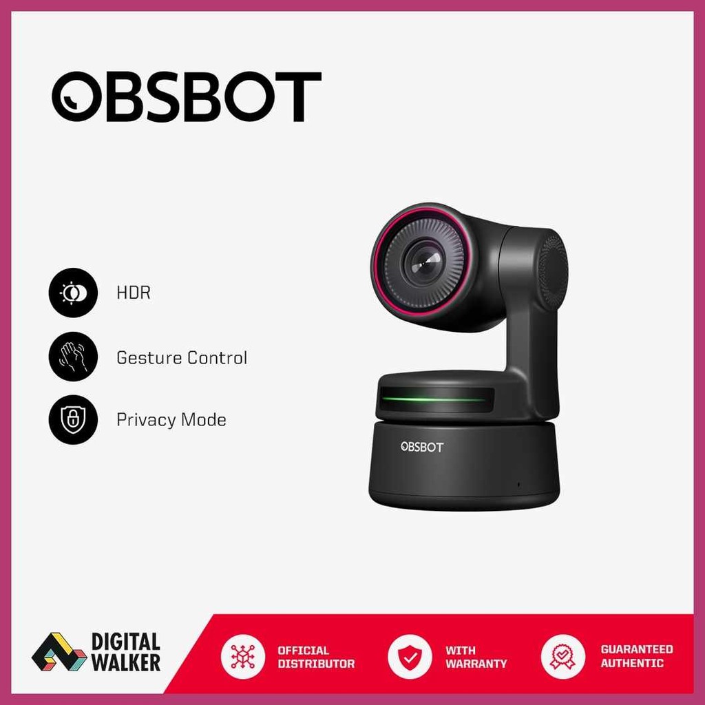 Obsbot+a*Tiny?F|4KLAI-Powered-mPTZ-kWebcam-T--ZBlack | Shopee Philippines
