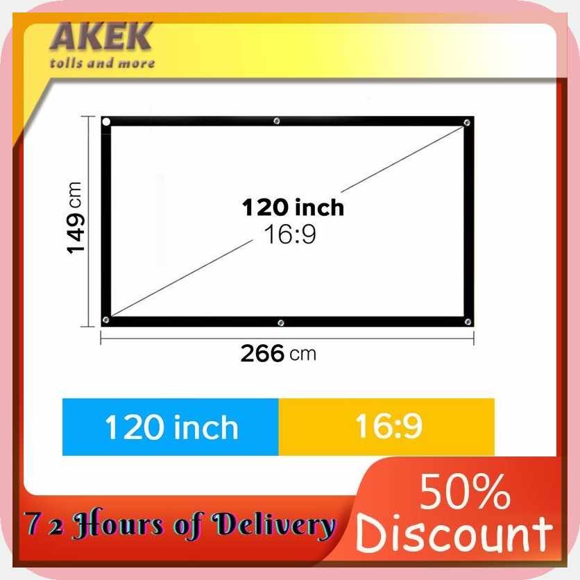 Projector+uX_V?Screen*ZT?60/100/120*eB?inch*XP?16:9*Ke?HD*Oi?Foldable*H ...