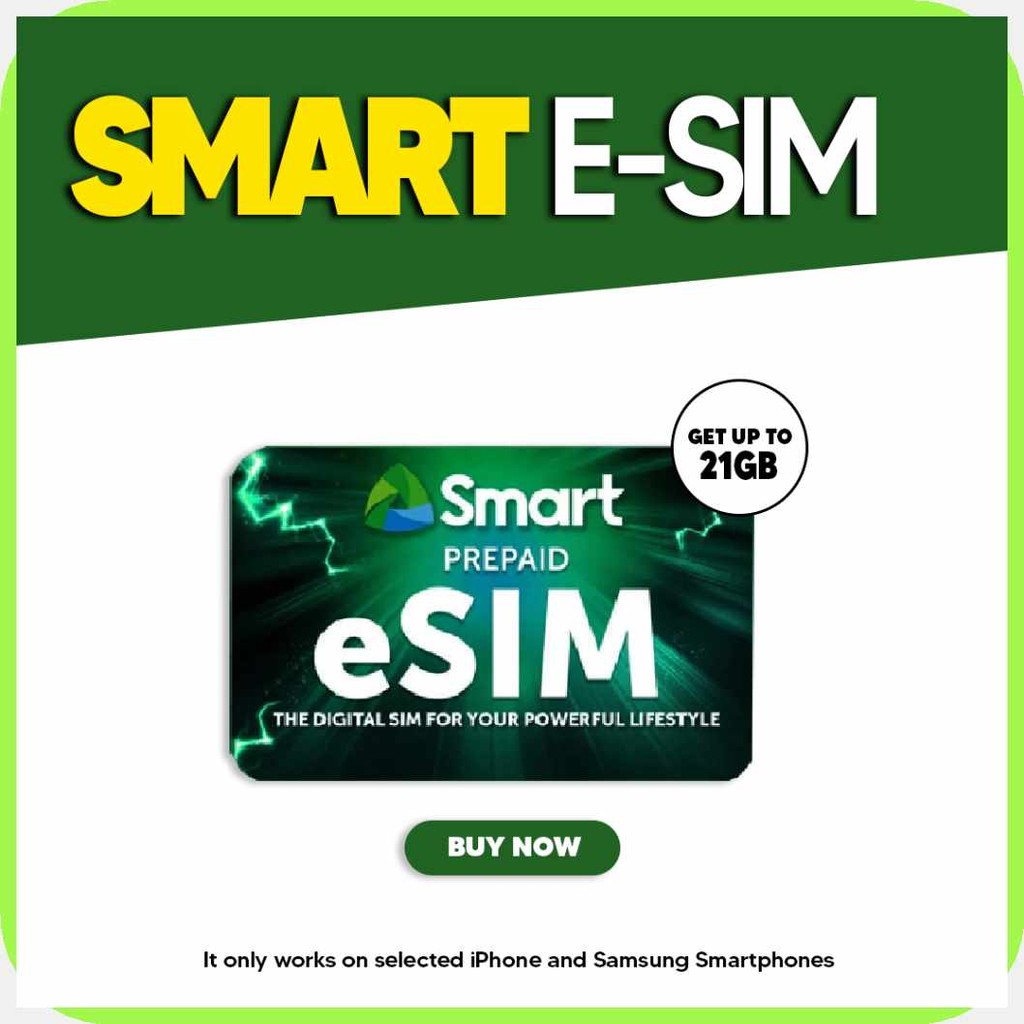 Smart}hy}Ny!Prepaid}CF)Esim}GG)with}g)free}s)21gb}e)load}B)(smart esim ...