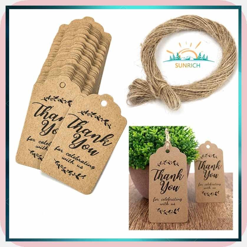 Sunrich%Ta}100Pcs/lot[k,Hanging,Y[Tags,W[Thank,b[you,Wfor-hcelebrating ...