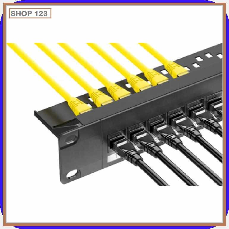 19Inch|D)1U>r@Cabinet`Mq;Rack&Pass-Through&24&Port&CAT6&Patch Panel ...
