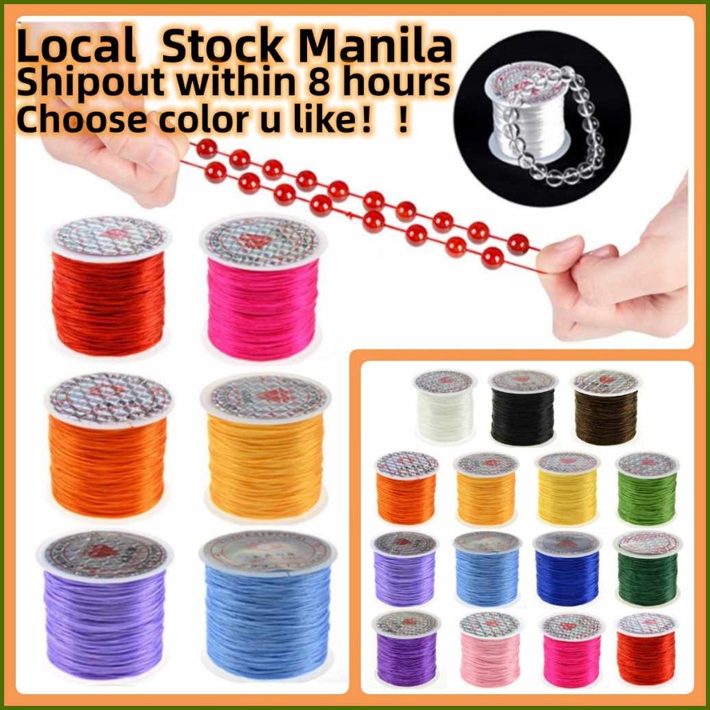 10m/roll(Tc-0.8mm|Er]Strong#Un.Elastic#Cb.Crystal#Kw.Beading#Cp/Cord$pi ...