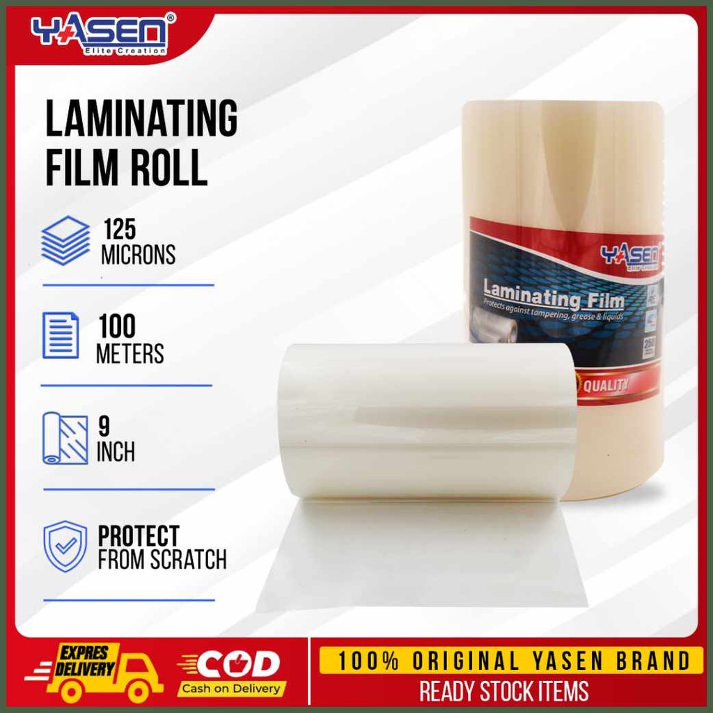 Yasen#ZI|Laminating&g.Film|r=9(j>inches)L>x)h>100)C>meters)g>125 ...
