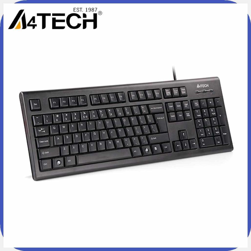 A4TECH]VV+Wired/ke!Keyboard;d&KRS85`b&USB`m&Authentic`B&Black | Shopee ...
