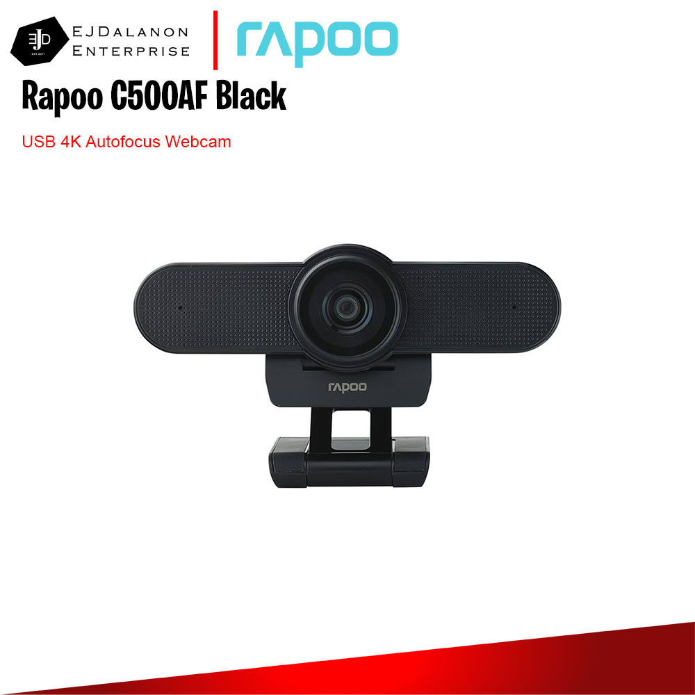 Rapoo C500AF Black 4k Web Camera | EJDalanon Enterprise | Shopee ...