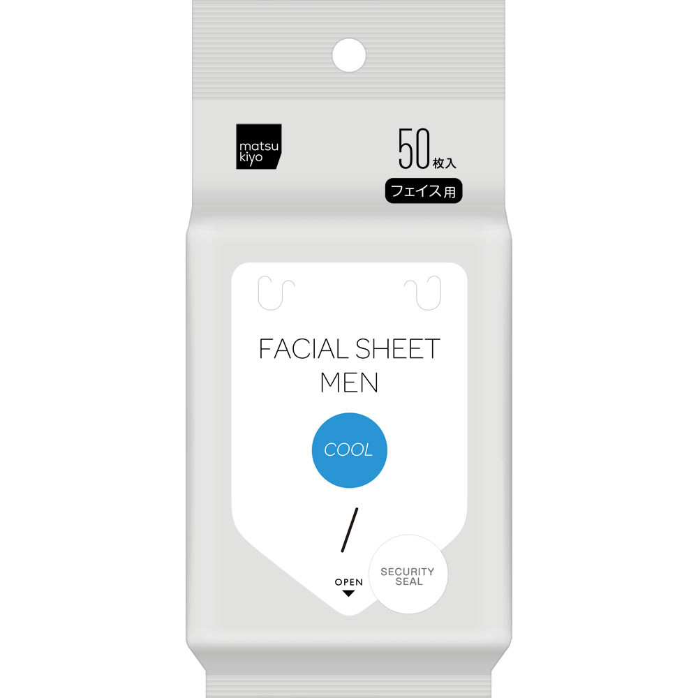 Men's Facial Sheet COOL 50 sheets Face Paper Men's Paper | Shopee ...