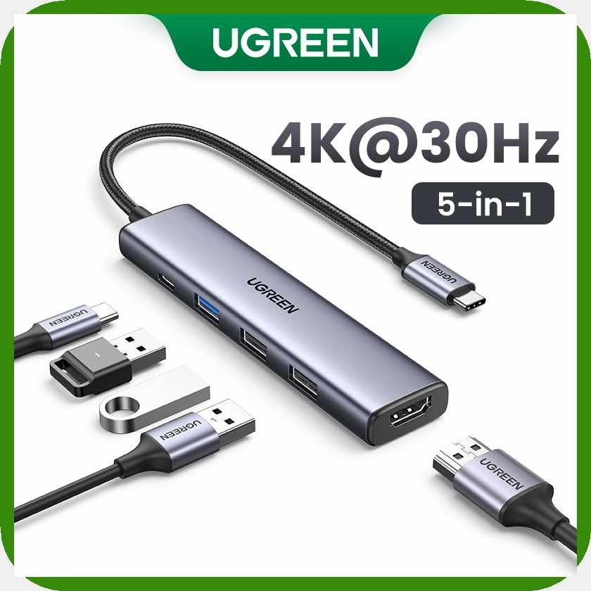 UGREEN`S[USB}A'C[H,HUB!j,Type-C!H,to!w,HDMI!H,Adapter!J,4K30Hz PD100W ...