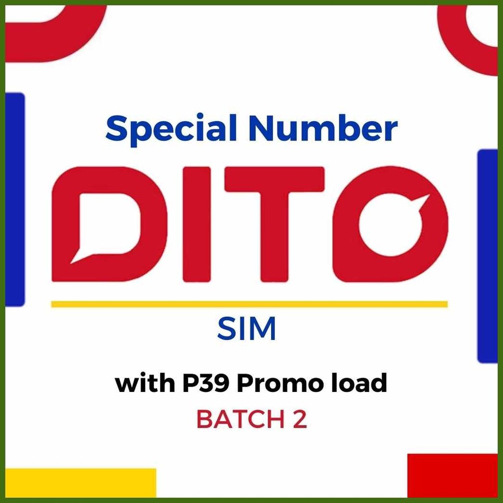 DITO*OG%Special{N)Number$H^Sim/l^-/wo^Batch/JO^2 | Shopee Philippines