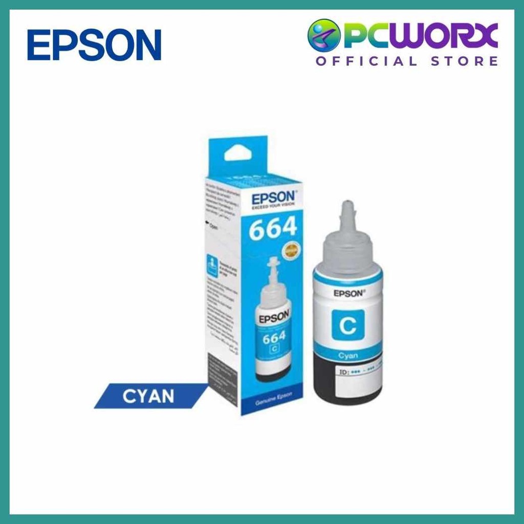 Epson~xt`Original[nF>Cyan^Ew/Ink$tz/Bottle%ts:for%Am:%BC:L100/L200/L300 ...