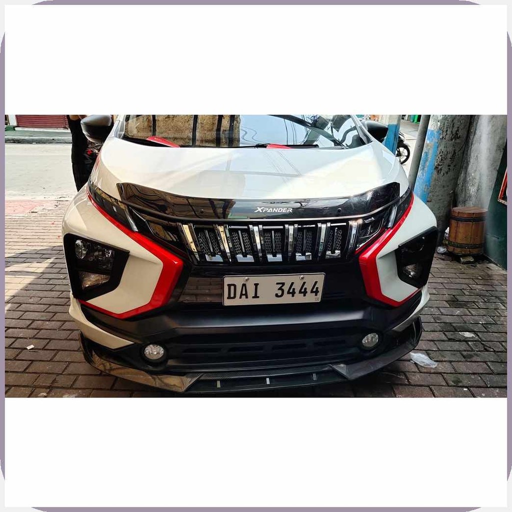 Mitsubishi!P,L+V+GB+UO+Or+kB+By Xpander Carbon Design Front Bumper Chin ...
