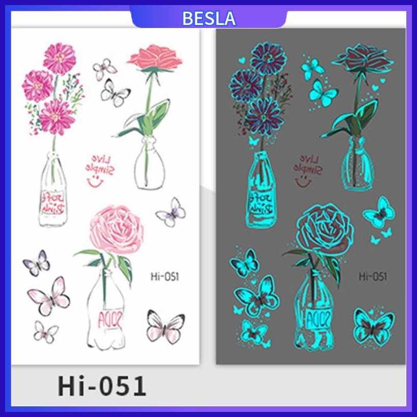 Blue|jB>Waterproof>nD@Luminous`oi;Tattoo&Sticker&Music's